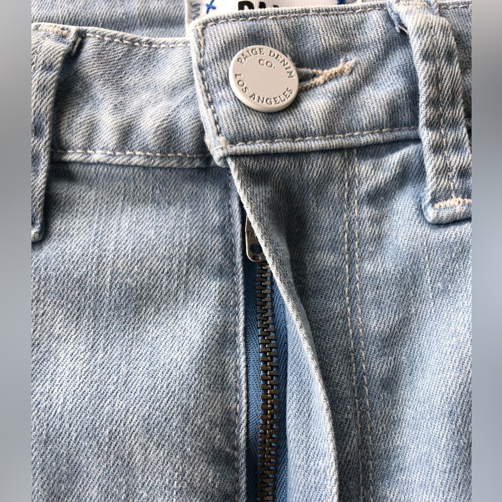 PAIGE - Genesee Crop Jeans Light Wash Hannah + Size 24 - Picture 10 of 14